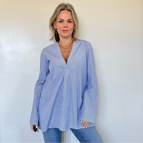 Theory Tops - Theory Ofeliah Taff Stripe Top